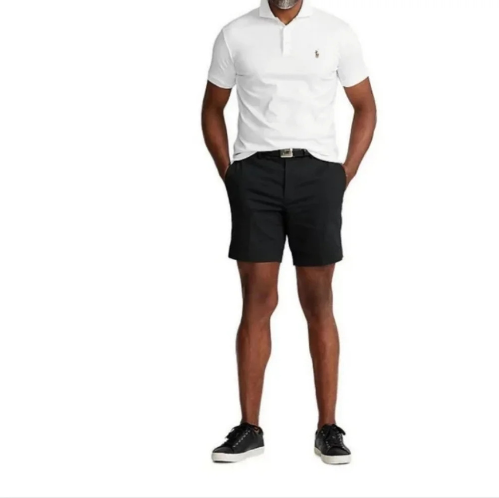 Polo Ralph Lauren Black Stretch Chimo shorts Size 40 Preppy Golf